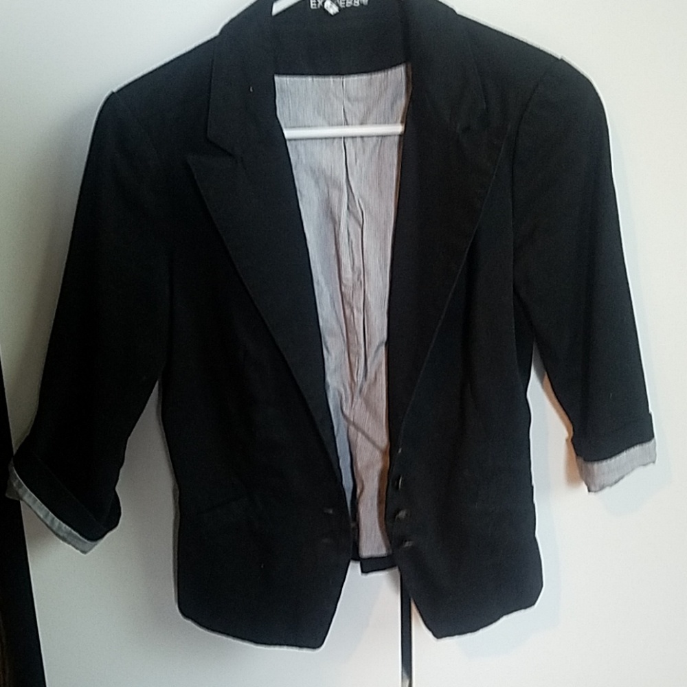 Black blazer f/ Express (s)